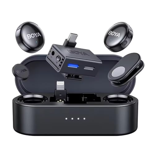 Amazon.co.jp: BOYA BOYALINK 3 ワイヤレスラベリアマイク iPhone16/15